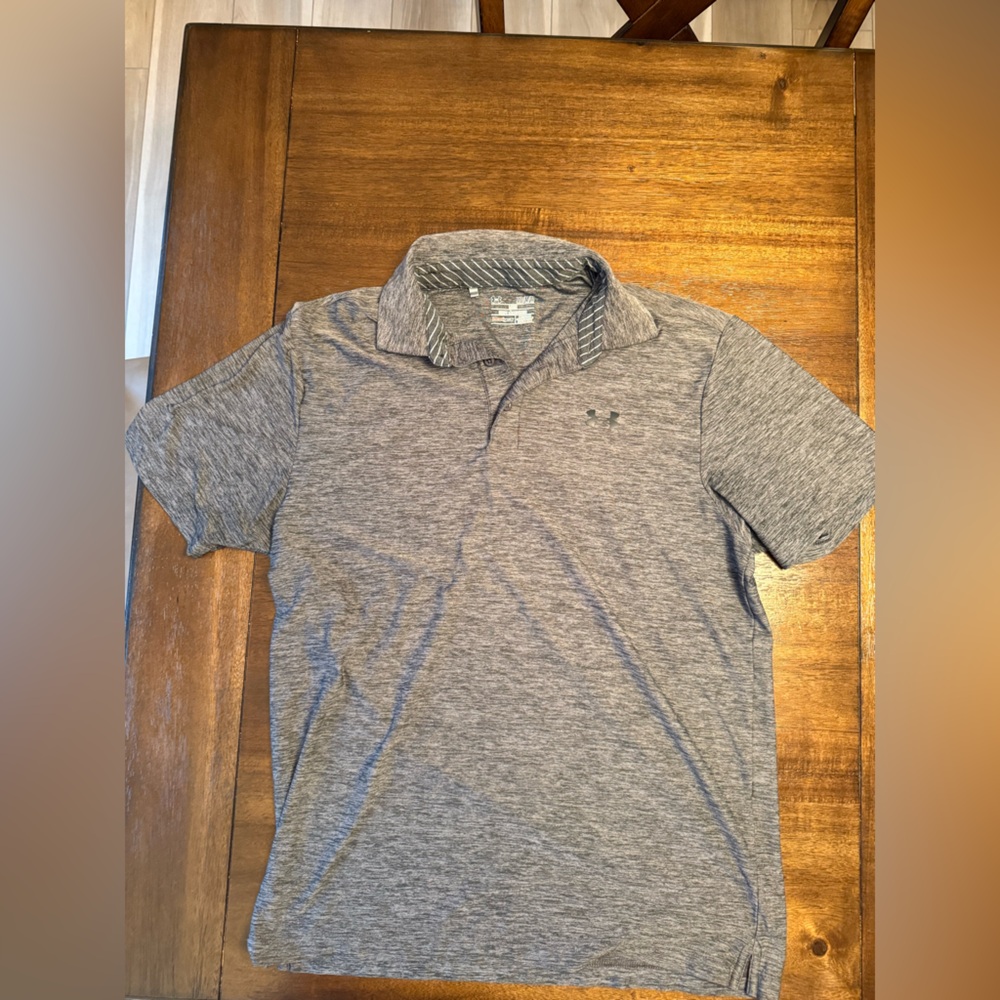 Under Armour Gray Polo Shirt with Classic Design